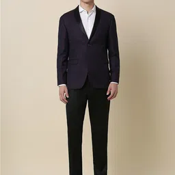 Allen Solly Floral Printed Slim-Fit 2-Piece Party Suit-picture-33