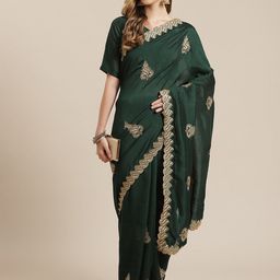 KALINI Ethnic Motifs Embroidered Saree-picture-20