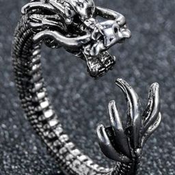 MEENAZ Silver-Plated Textured Adjustable Finger Ring-image-8