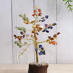 Shubhanjali Multi Crystal Gemstones Tree Showpiece-image-91