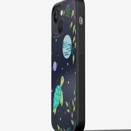 macmerise Space Turtle Printed iPhone 13 Phone Bumper Case Cover-image-40