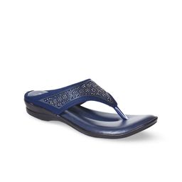 Ajanta Women Embellished Fabric Open Toe Flats With Laser Cuts-picture-49