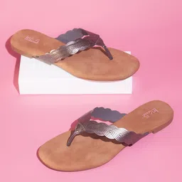 Inc 5 Textured Open Toe Flats-32