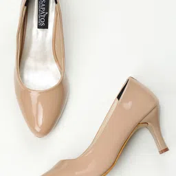 SAPATOS Pointed Toe Closed Back Slim Pumps-34