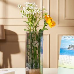 BS AMOR Black Cylindrical Glass Flower Vase-image-41