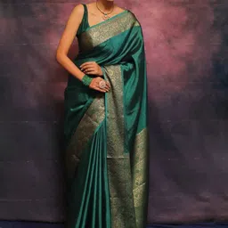ZILVIRA Woven Design Zari  Banarasi Saree-picture-52