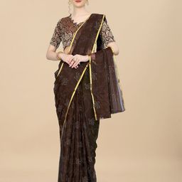 Rhey Floral Printed Zari Festive Saree-image-15