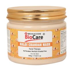 BEAUCODE BIOCARE Haldi Chandan Facial Therapy Face Mask - 500 g-5