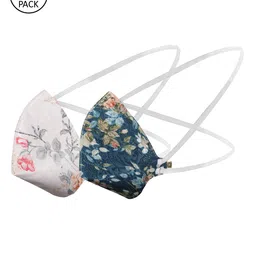 VASTRAMAY Unisex Pack of 2 Reusable 3-Ply Printed Protective Outdoor Head Band Masks-32