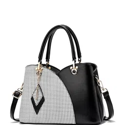 SYGA Checked Structured Handheld Bag-10