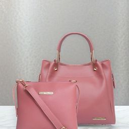 Bagsy Malone Bucket Vegan Leather Handheld Bag With Sling Bag-image-10