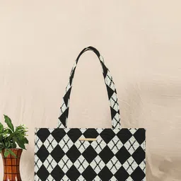 Bagsy Malone Printed Structured Handheld Bag with Tasselled-picture-34