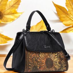 Exotic Women Floral Printed Structured Satchel Bag-36