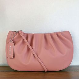 DressBerry Pink Small Half Moon Hobo Bag-10