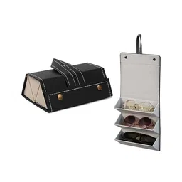 HOUSE OF QUIRK 3-Compartment Foldable Sunglasses Case-13