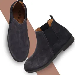 FAUSTO Boys Mid Top Block Heel Chelsea Boots-image-31