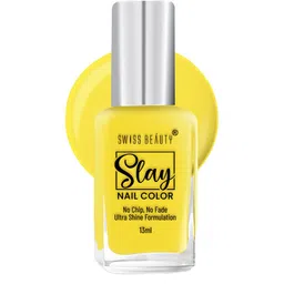 SWISS BEAUTY Slay Nail Polish with Ultra Shine Formula 13 ml - Pastel Lime 28-56