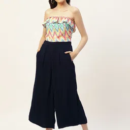 Belle Fille Strapless Printed Culotte Jumpsuit-picture-32