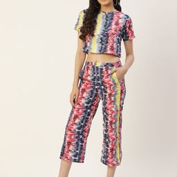 Belle Fille Women Abstract Printed Co-Ords-picture-11