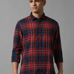 Allen Solly Tartan Checks Pure Cotton Casual Shirt-picture-28