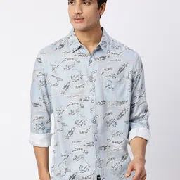 VALEN CLUB Ethnic Motifs Printed Slim Fit Casual Shirt-picture-30