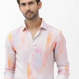 RARE RABBIT Men Jalic Regular Fit Geometric Printed Shirt-image-20