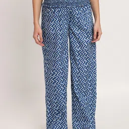 angloindu Women Printed Smart Straight Fit High-Rise Easy Wash Maternity Parallel Trousers-image-63