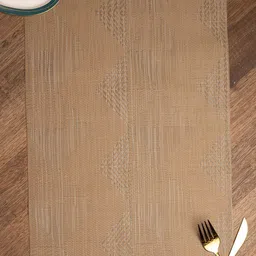 MARKET99 Brown Printed 4 Pieces Rectangle Table Placemats-20
