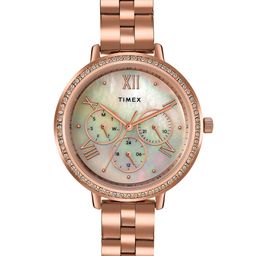 Timex Women Water Resistance Stainless Steel Multi Function Analogue Watch TW000Z504-65