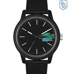 Lacoste Men Black Brass Dial & Black Textured Straps Analogue Watch 2011134-image-21