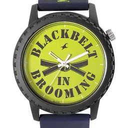 Fastrack Unisex Yellow Printed Dial & Yellow Straps Analogue Watch 38039PP20W-26