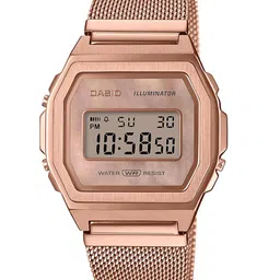 CASIO Unisex Rose Gold Digital Watch D196 A1000MPG-9EF-27
