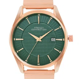 French Connection Men Stainless Steel Straps Reset Time Analogue Watch FCN056D-43