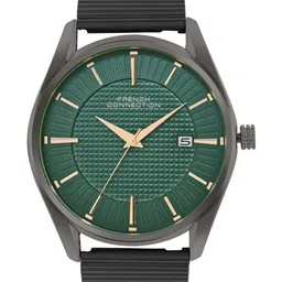 French Connection Men Textured Stainless Steel Analogue Watch FCN056E-32