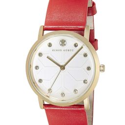 Klaus Kobec Women Embellished Dial & Leather Straps Analogue Watch KK-10025-01X-image-84