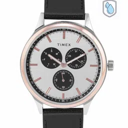 Timex Men Brass Dial & Leather Straps Analogue Multi Function Watch TWEG184SMU07-59