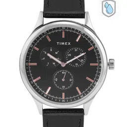 Timex Men Brass Dial & Leather Straps Analogue Multi Function Watch TWEG184SMU06-image-10