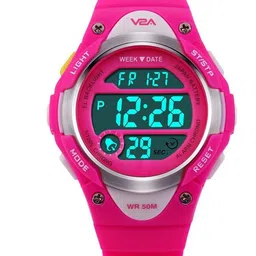 V2A Unisex Kids Pink Dial & Pink Straps Digital Multi Function Watch-44