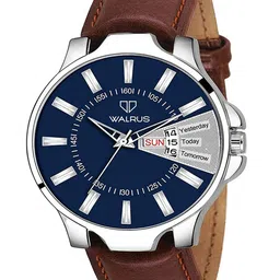 Walrus Men Brass Printed Dial & Leather Straps Analogue Watch WWTM-AST-X-030907-46