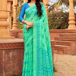Anouk Pure Chiffon Bagh Saree-image-11