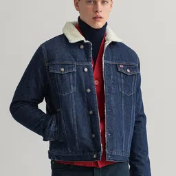 GANT Men Navy Blue Denim Jacket-32