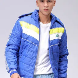 The Indian Garage Co Men Puffer Jacket with Patchwork-picture-40