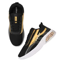 BIRDE Men Black Colourblocked Skate Shoes-image-11