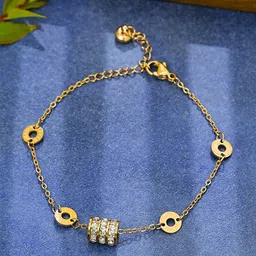Jewels Galaxy Women Gold-Plated Charm Bracelet-40