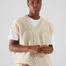 Trendyol Cable Knit Acrylic Sweater Vest-picture-30