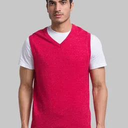 Parx Men Sleeveless Pullover Wool Sweater Vest-picture-38
