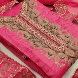 KALINI Printed Unstitched Dress Material-image-10