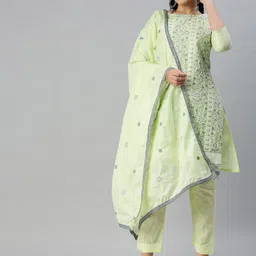 KALINI Pure Cotton Unstitched Dress Material-image-31
