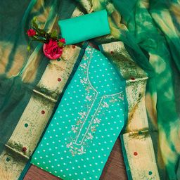KALINI Unstitched Dress Material-image-87