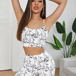 TANDUL Printed Top and shorts Co-Ords-image-77